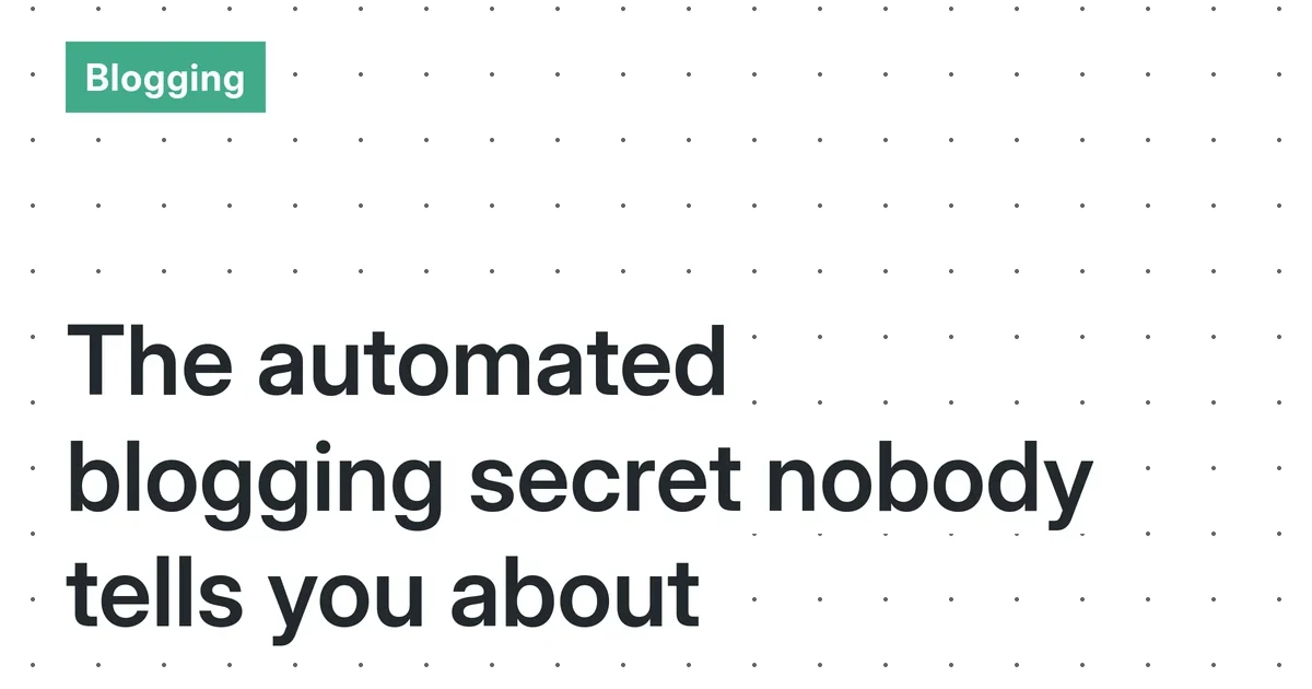 Automated Blogging: A Realistic Guide to Building Sustainable Income