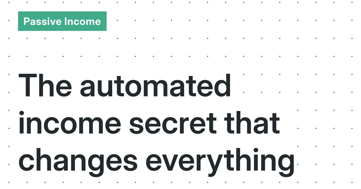 Automated Micro-Service Systems: A Realistic Guide to Building Sustainable Income