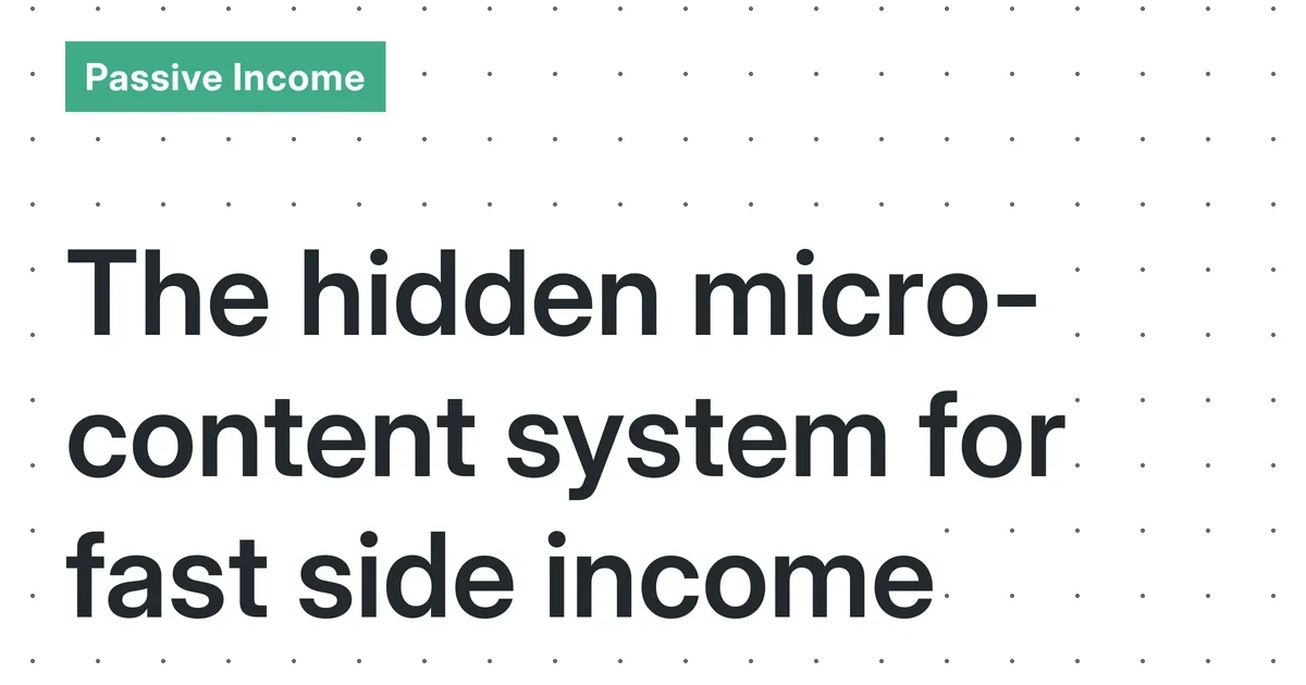 Automated Micro-Content Systems: A Realistic Guide to Building Sustainable Income