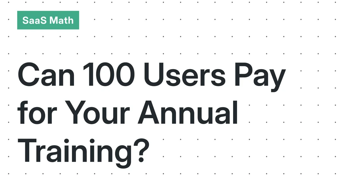The 2026 Micro-SaaS Upskilling Fund: Can 100 Users Pay for a Solo Founder’s Annual Training and Certification Budget?