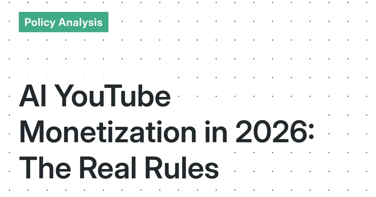 Can You Monetize an AI-Generated YouTube Channel in 2026? A Policy and Profitability Analysis