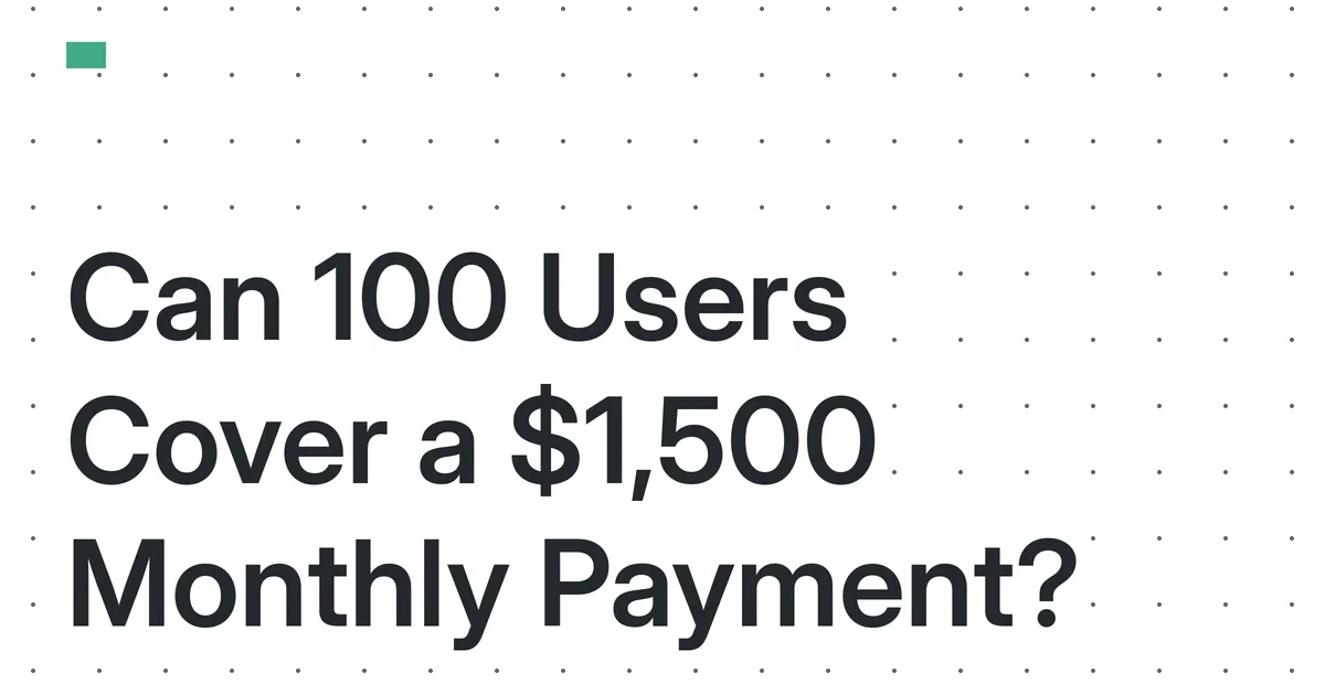 The 2026 Fixed-Liability Micro-SaaS: Can 100 Users Cover a Non-Negotiable $1,500 Monthly Payment for a Solo Founder?